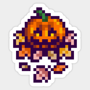 Pixel Jack-O Sticker